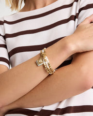 Chico's Set of 3 Pearl Treasure Stretch Bracelets