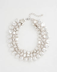 Chico's Chunky Silver Multi-Strand Necklace