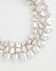 Chico's Chunky Silver Multi-Strand Necklace