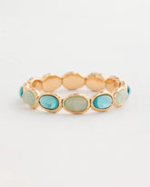 Chico's Quartz Stone Large Stretch Bracelet