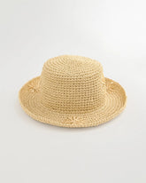 Chico's Straw Embroidered Beach Hat