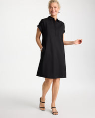 Chico's Popover Embroidered Poplin Dress