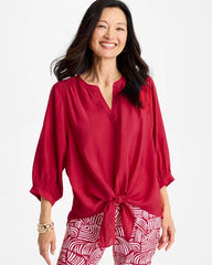 Chico's Tie-Front Top