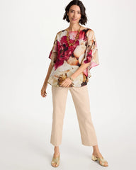 Chico's Boatneck Printed Poncho