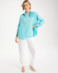 Chico's Linen Dolman Tee