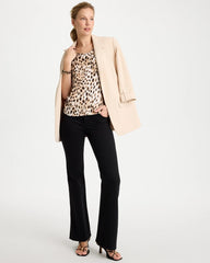 Chico's Animal Print Jersey Satin Tank Top