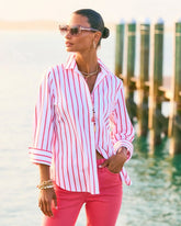 Chico's No Iron™ Stretch Striped Shirt