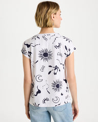 Chico's La Playa Refined Button Tee