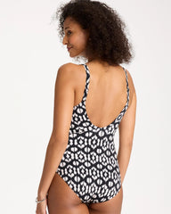 Chico's Gottex Mantra Square Neck One Piece Swimsuit