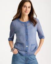 Chico's Mesh Lady Jacket Cardigan