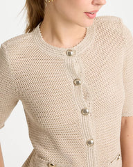 Chico's Metallic Lady Jacket Cardigan