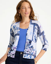 Chico's Summer Romance Botanical Cardigan