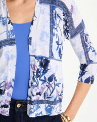 Chico's Summer Romance Botanical Cardigan