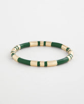 Chico's Green Enamel Hinge Bangle