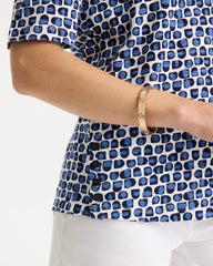 Chico's Cotton Slub Printed Tee