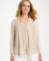 Chico's Knit Sequin Cardigan