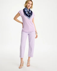 Chico's Textured Knit Lettuce Raglan Tee