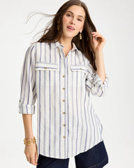 Chico's Linen-Cotton Utility Tunic