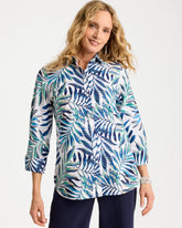 Chico's Palm No Iron Stretch Shirt