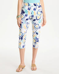 Chico's Brigitte™ Slim Handpainted Pull-On Capri