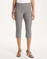 Chico's Brigitte™ Slim Gingham Pull-On Capri Pant