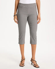 Chico's Brigitte™ Slim Gingham Pull-On Capri Pant