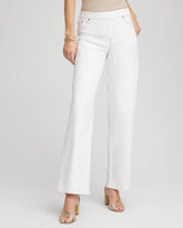 Chico's Seeded Pull-On Wide-Leg Jeans