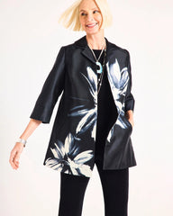 Chico's Travelers™ Collection Floral Long Jacket