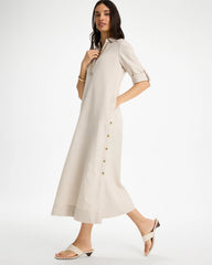 Chico's Embellished Linen Dress