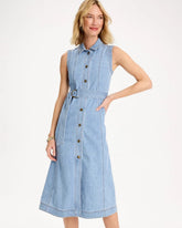 Chico's Sleeveless Denim Dress