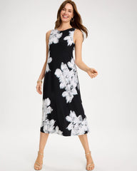 Chico's Travelers™ Knit Abstract Floral Swing Dress