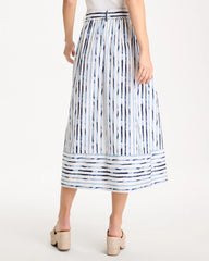 Chico's Palermo Striped Tie-Front Skirt