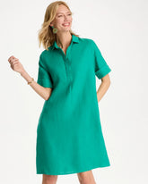 Chico's Linen Popover Dress
