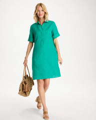 Chico's Linen Popover Dress