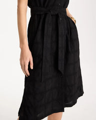 Chico's Embroidered Cotton Shirtdress