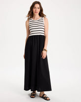 Chico's Poplin Cotton Rib Mix Dress