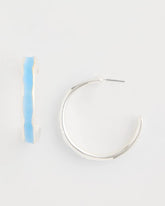 Chico's Sea Glass Inspired Hoop Earrings
