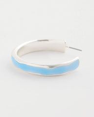 Chico's Sea Glass Inspired Hoop Earrings