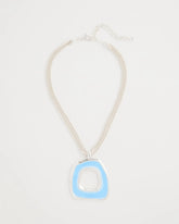 Chico's Sea Glass Inspired Pendant Necklace