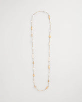 Chico's Neutral Shell Long Necklace
