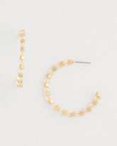 Chico's Sea Foam Hoop Earrings