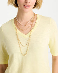 Chico's Sea Foam Multi-Strand Convertible Necklace