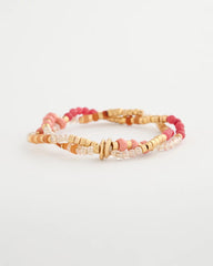 Chico's Aventurine Jade Stone Stretch Bracelet