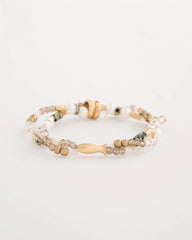 Chico's Jasper Stone Beaded Stretch Bracelet