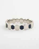 Chico's Navy Resin Glam Stretch Bracelet