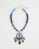 Chico's Americana Mixed Media Pendant Necklace