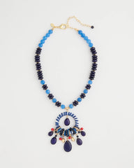 Chico's Americana Mixed Media Pendant Necklace