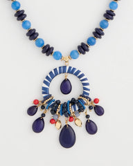 Chico's Americana Mixed Media Pendant Necklace
