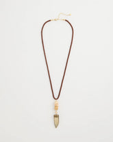 Chico's Tooth Pendant Corded Necklace