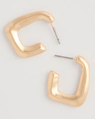 Chico's Mini Goldtone Square Earrings